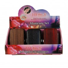 Manicure set (wood -12 pc set )